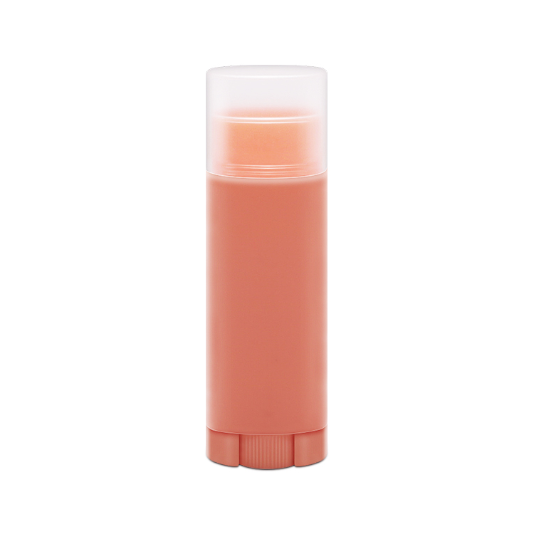 Oval pink Lip balm  tube