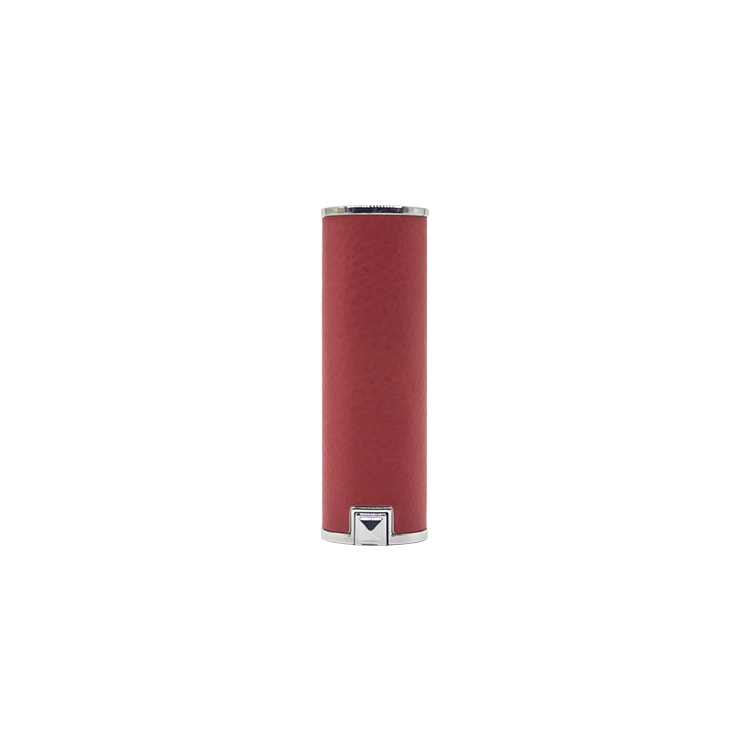 Red Leather Empty Lipstick Tube